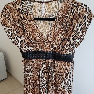 Animal print dress/ tunic